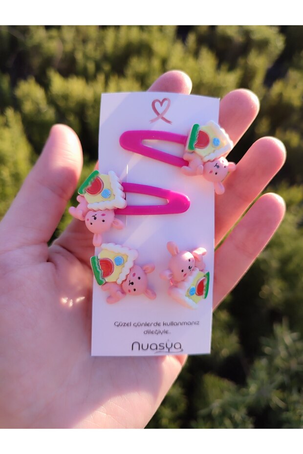 4-piece buckle set (2 snaps - 2 elastics)