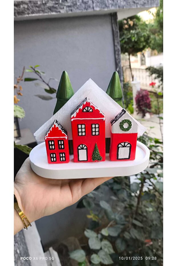 Yılbaşı temalı peçetelik modeli - 1