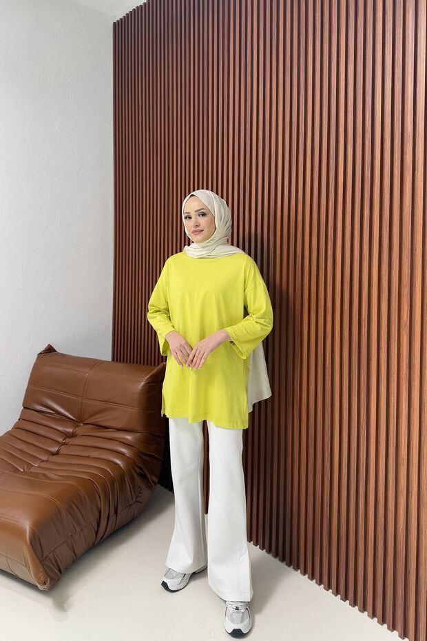 FISTIK YEŞİLİ Basic Tunik 3-3108 - 4