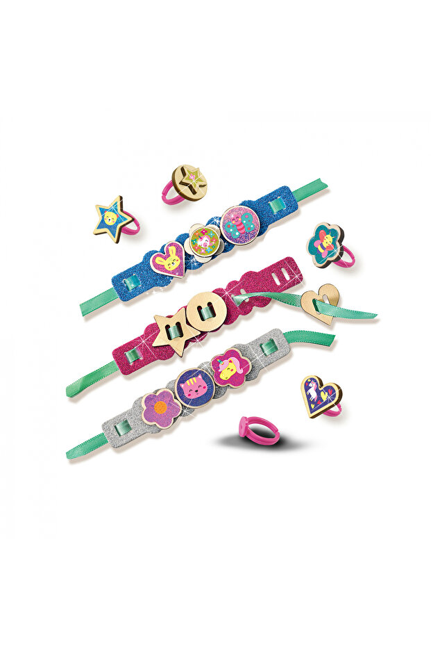 Creative Set - Glitter Rings And Bracelets - 3