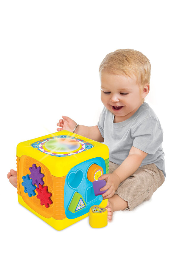 Activity Cube With Sounds For Babies, - 3