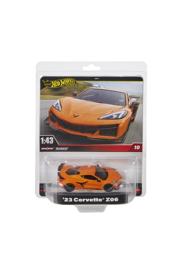 Hot Wheels Premium 1:43 Chevrolet Corvette Z06 Gialla, Edizione Limitata Car Culture 2023