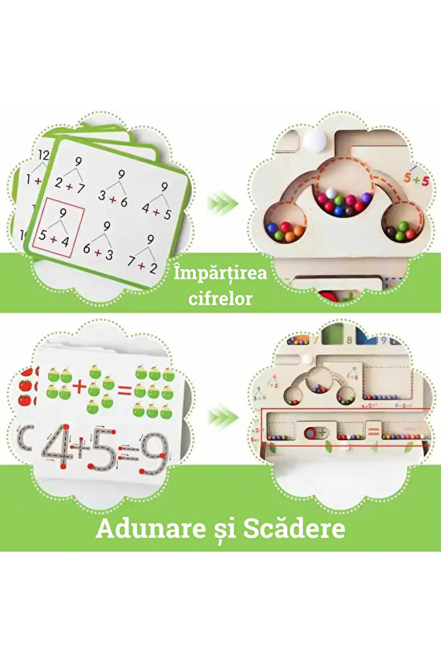 Wooden Magnetic Maze Game, Sorting, Classification and Mathematics, in Romanian - 3
