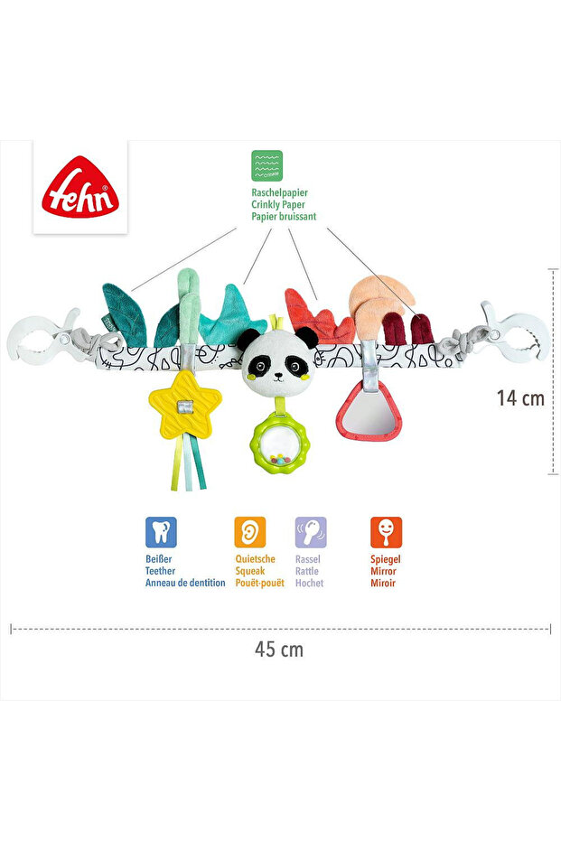 Hračka do kočárku - Panda - 5