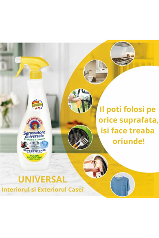 Chanteclair Lemon Degreaser, Cleans Multiple Surfaces, Strong and Fast Effect600 ml - 3