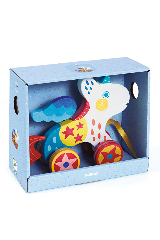 Unicorn Pull Toy, - 3