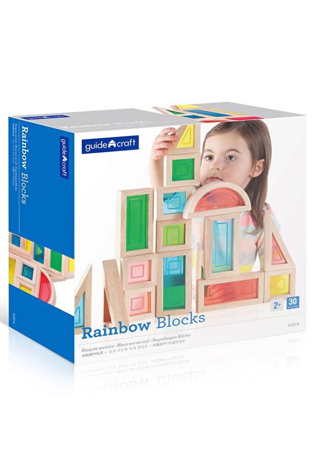 Rainbow Blocks Set 30 Piese, - 5