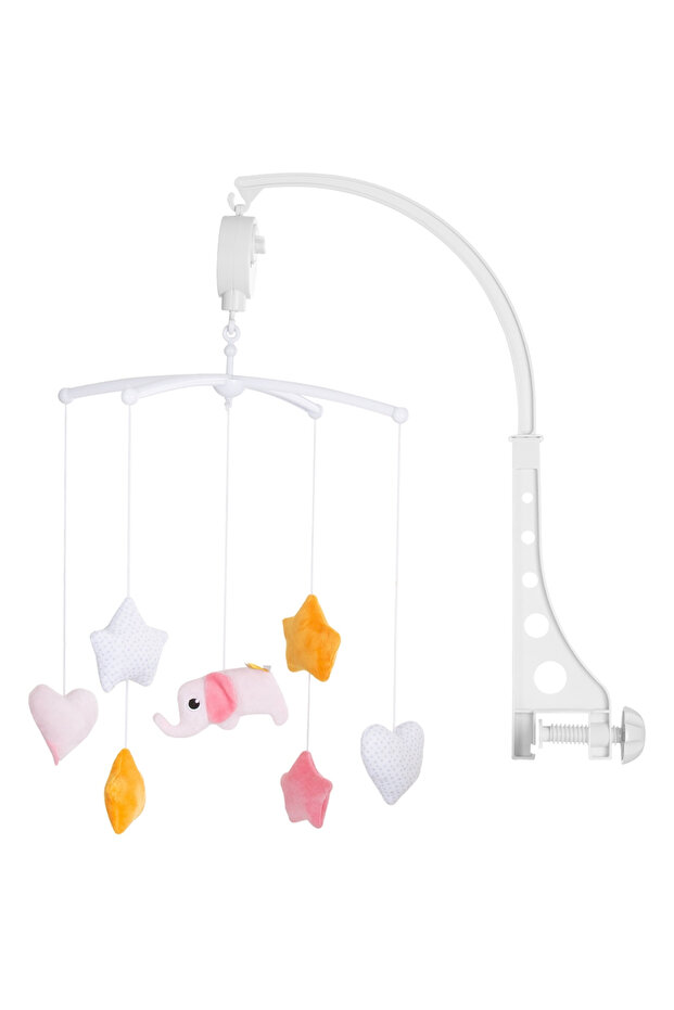 Musical Carousel For Crib Pink Elephant - 1