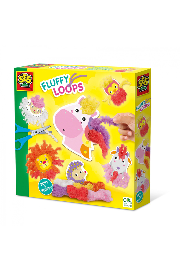 Creative Toy Set - Fluffy Curls - Soft Yarn Animals