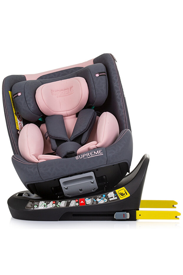 Supreme I-size Car Seat 40-150 Cm With Isofix System Flamingo - 6