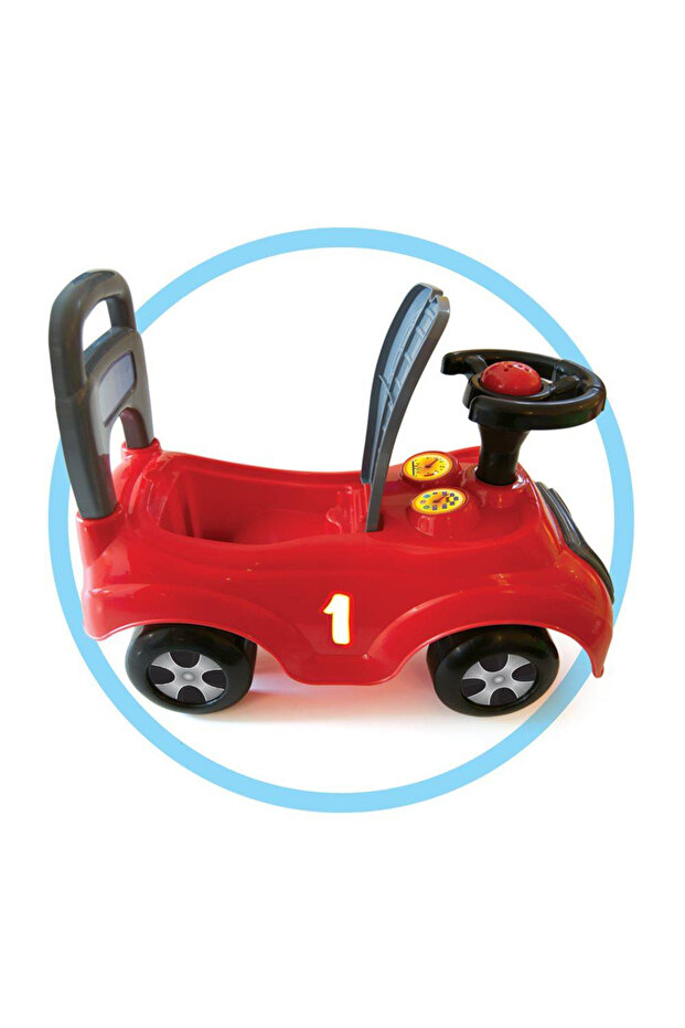 Červené šlapací auto - 3