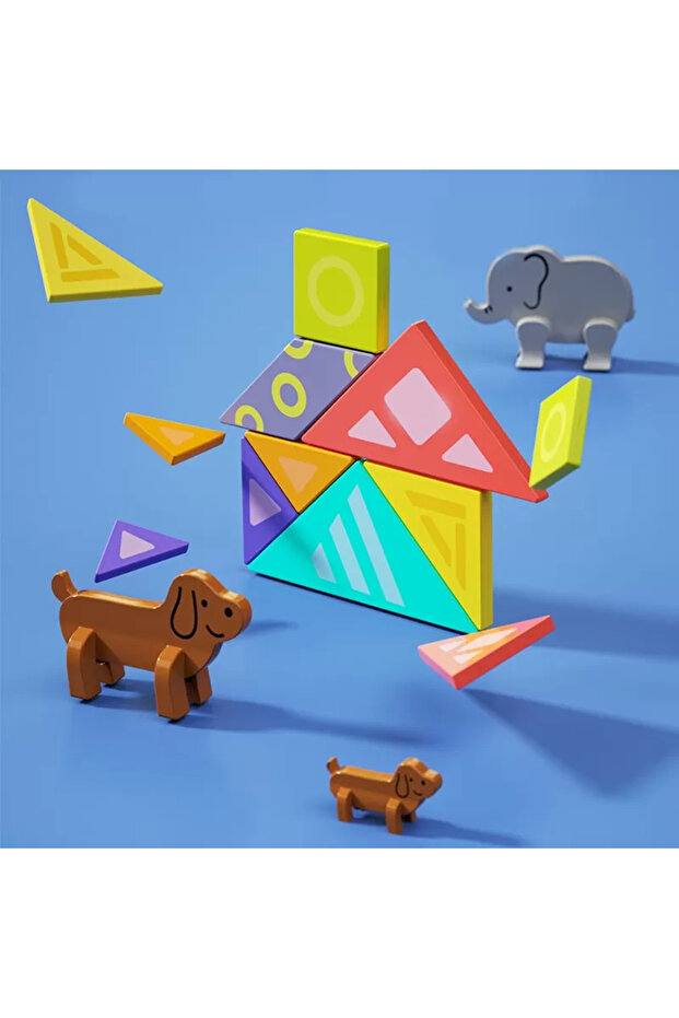 Joc Educational Tangram Magnetic - 4