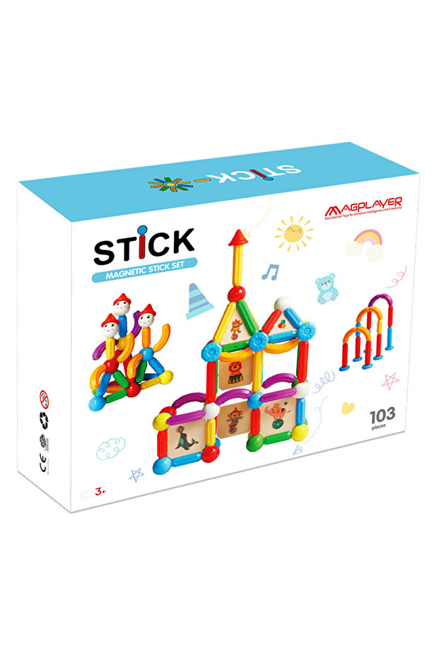 Set De Constructie Magnetic - Stick (103 PIESE) - 2