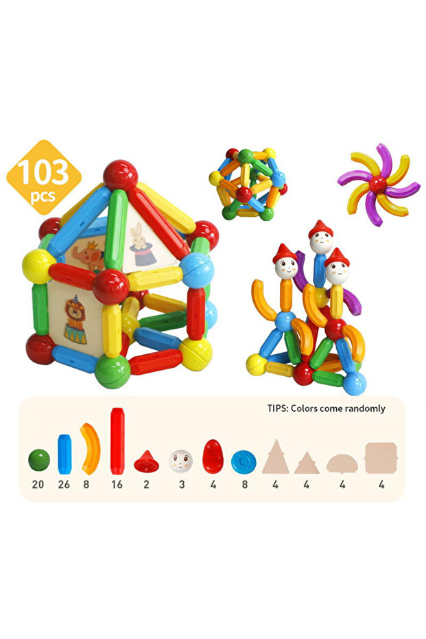 Set De Constructie Magnetic - Stick (103 PIESE) - 3