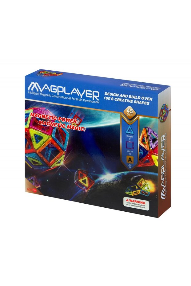 Magnetic Construction Set - 45 Pieces