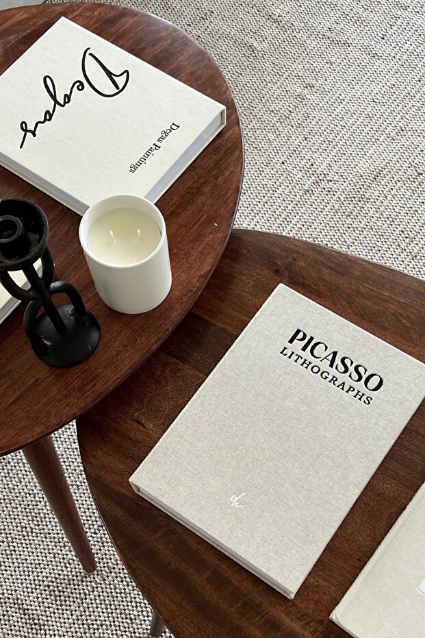 Fabric Covered Set of 2 Decorative Book Boxes, Book Box, Decorative Book, Picasso, Degas, Dekorista Home Box, Box, Fabric Box