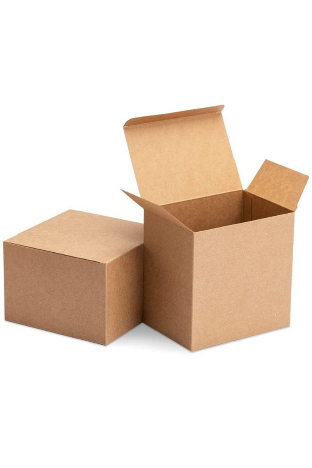 6,8x6,8x8,5 Cm- E-ticaret Kutusu- Mum Kutusu -kraft- 50 Adet - 1
