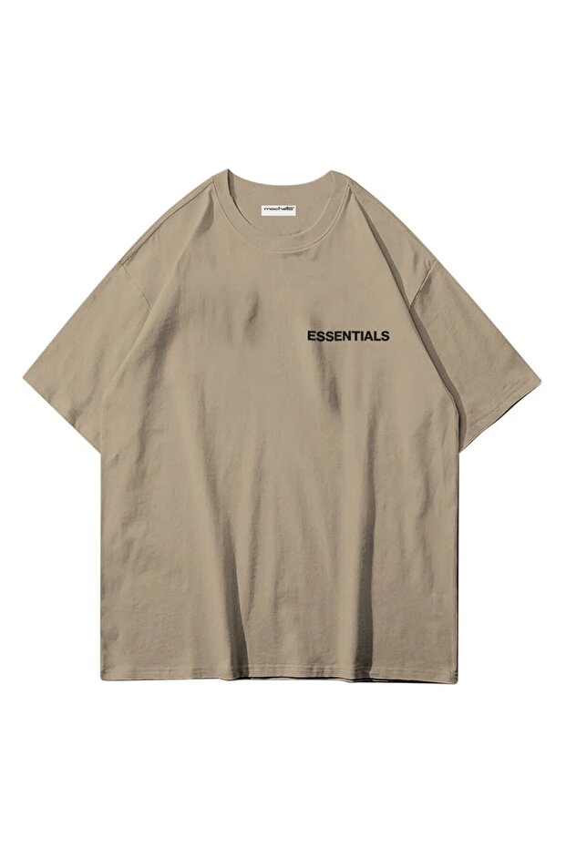 Essentials Small Printed Cotton Oversize Crew Neck T-shirt