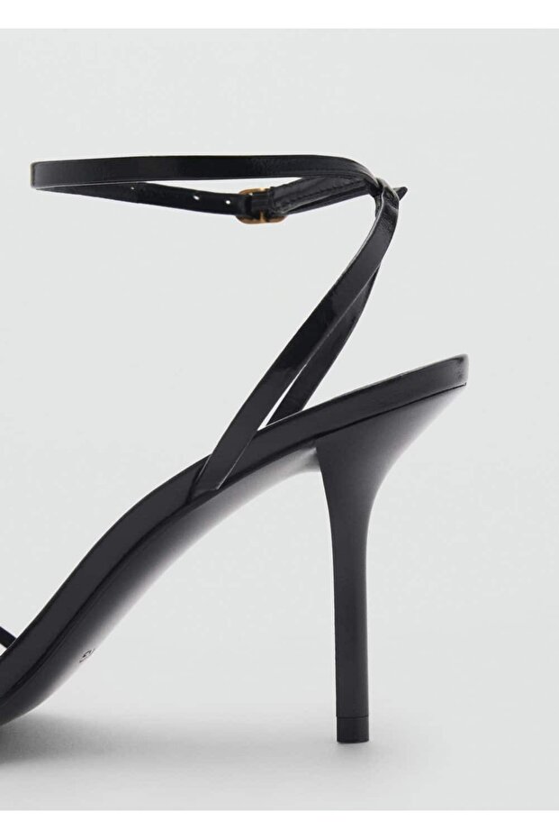 Bantlı topuklu sandalet - 5