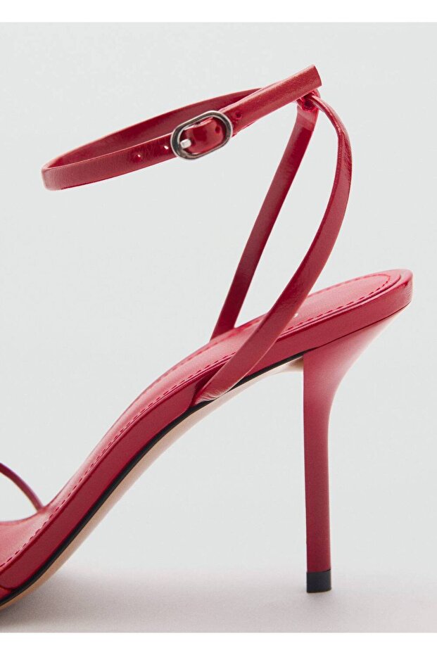 Bantlı topuklu sandalet - 6