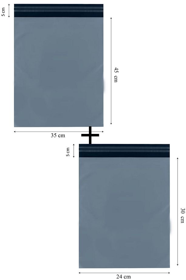 24x30 5cm(100 adet)+35x45 5cm(100 adet) cepsiz 200 adet Kargo Poşeti Kargo Paketi - 1
