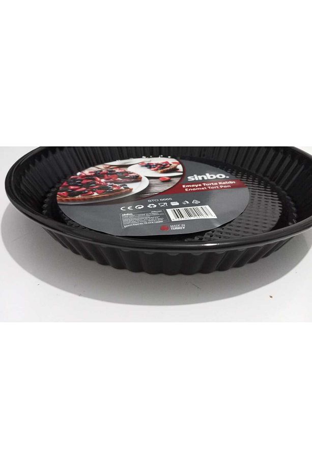 Yanmaz Yapışmaz Emaye Turta Kek Kalıbı 30cm - 3