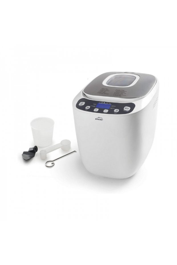 Electric bread machine with 12 baking programs, Lacor White, 550 W