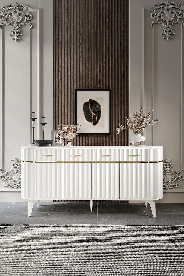 Moduler Mdf Mebran Kapak Oval Konsol - 1