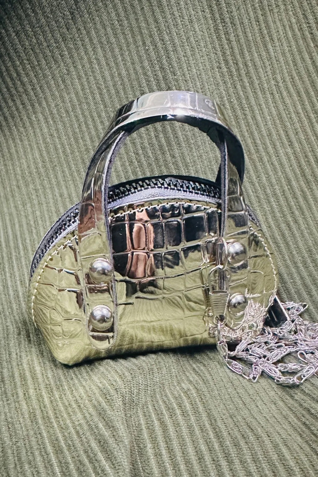 Taşlı Mini Çapraz Çanta - 1