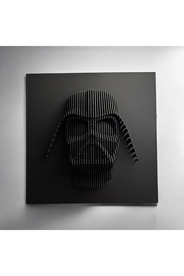 Darth Vader Anakin Skywalker Layered Sculpture Katmanlı Heykel Sanatı, Wallart, Duvar Tablosu - 3