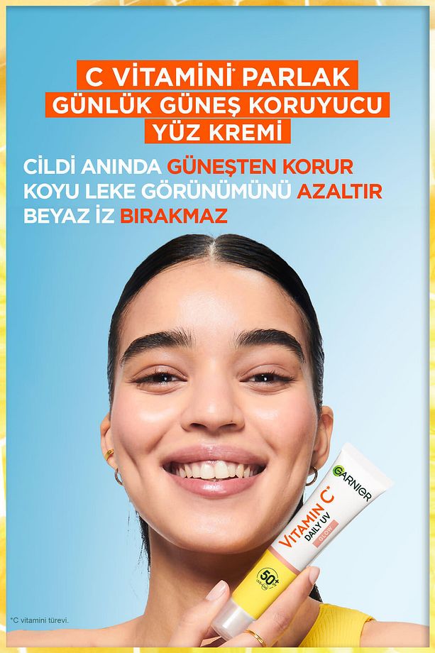 C Vitamini Günlük Güneş Koruyucu Fluid Yüz Kremi Görünmez Doku Spf50 40ml - 3