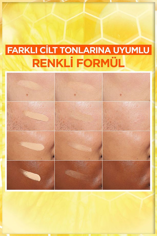 C Vitamini Parlak Günlük Uv Korumalı Güneş Yüz Kremi Spf50 Işıltılı Doku 40ml - 4
