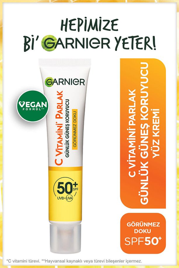 C Vitamini Günlük Güneş Koruyucu Fluid Yüz Kremi Görünmez Doku Spf50 40ml - 1