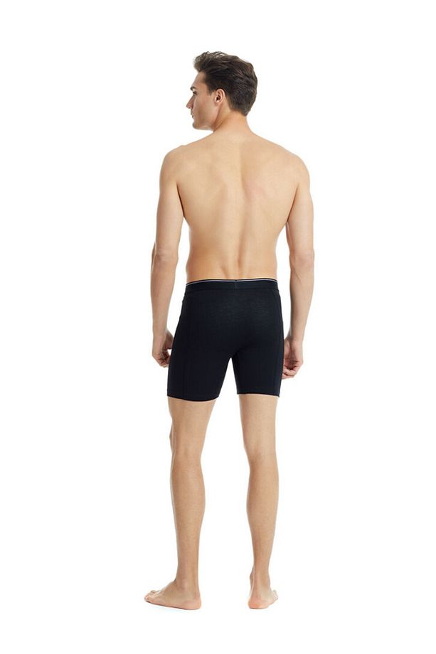 Erkek Pamuk Elastan Retro Boxer Tender Cotton 9216 - Siyah - 4