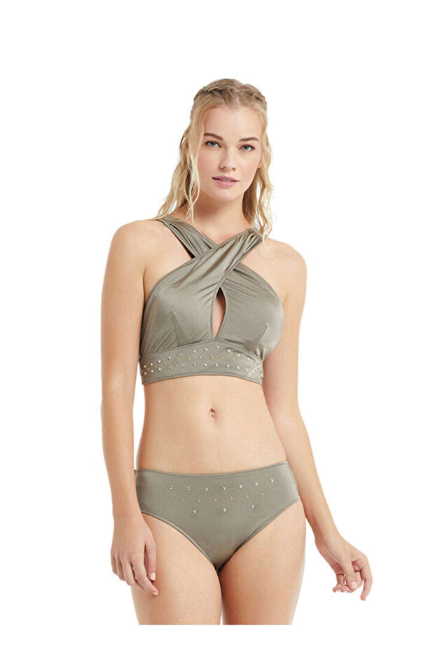Kadın Bikini Alt 10144 - Haki - 1