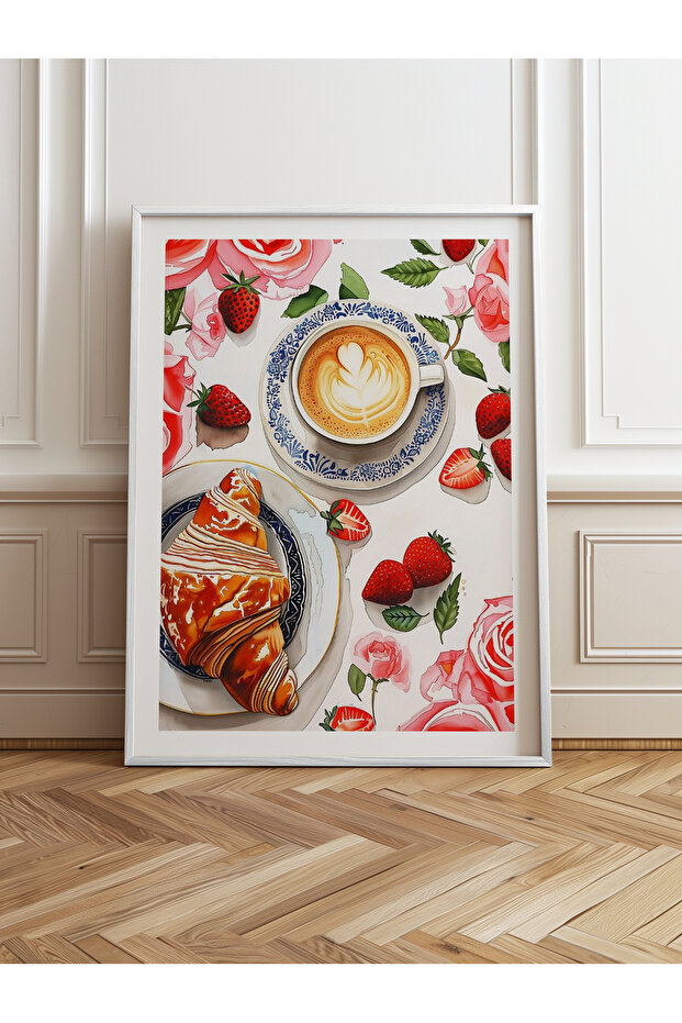 Tekli Ahşap Çerçeveli Tablo Tek Parça Poster Tablo TK/1009 - 1