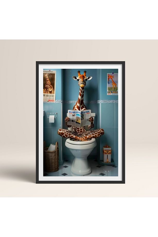 Tekli Ahşap Çerçeveli Tablo Tek Parça Poster Tablo TK/983 - 2