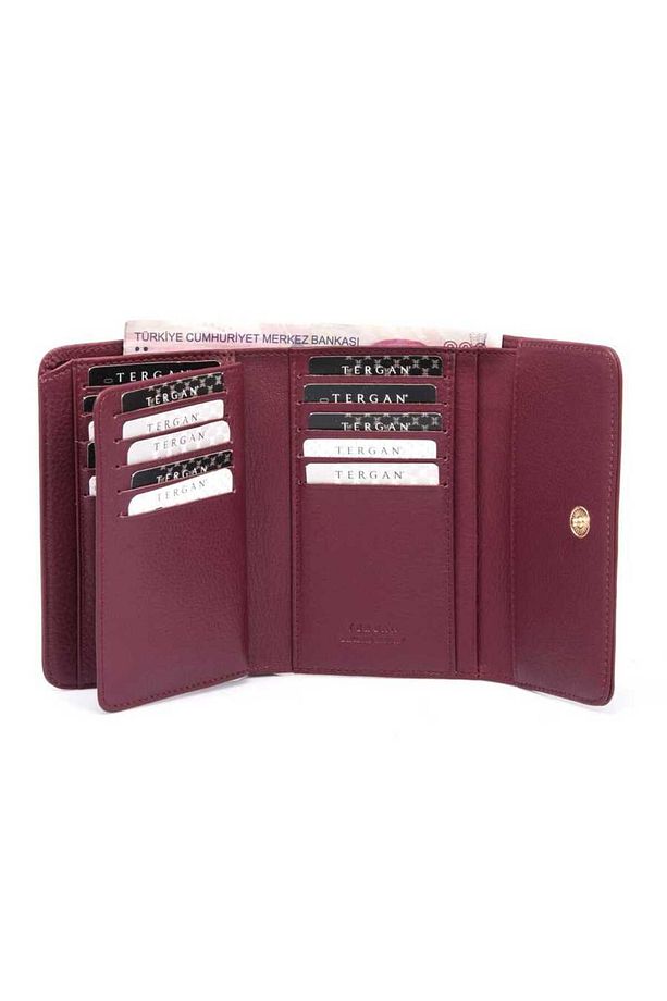Bordo Deri Kadın Cüzdan - S1cb00005730-k16 - 4