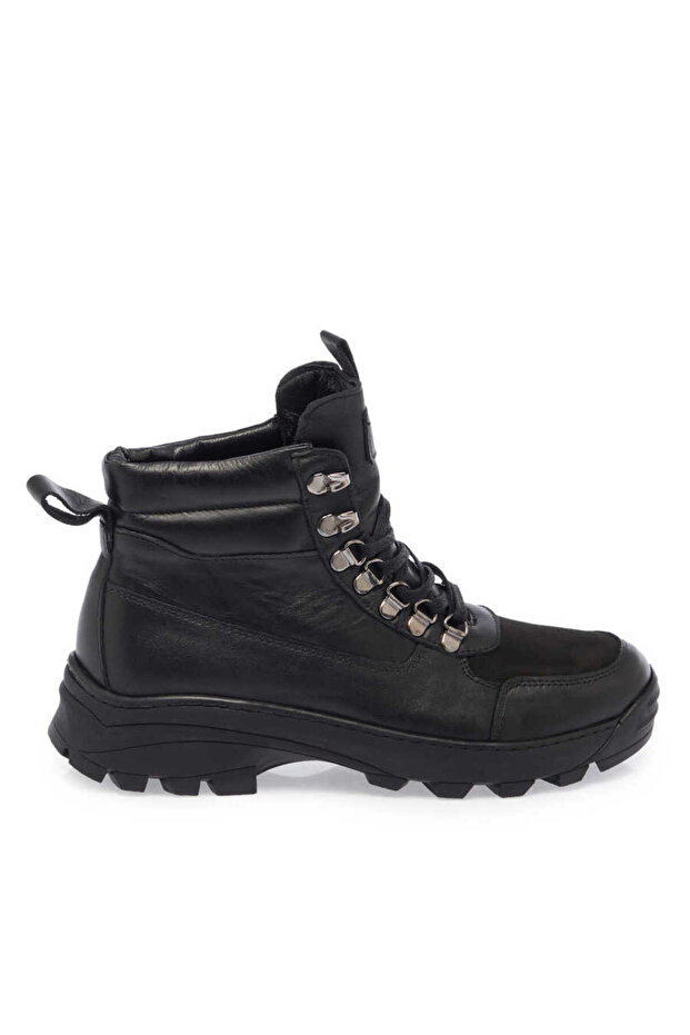 Siyah Hakiki Deri Erkek Casual Bot - E23K1BT56559-A23 - 3