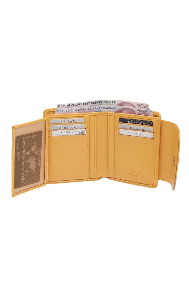 Sarı Deri Kadın Cüzdan - S1CB00005714-E96 - 4