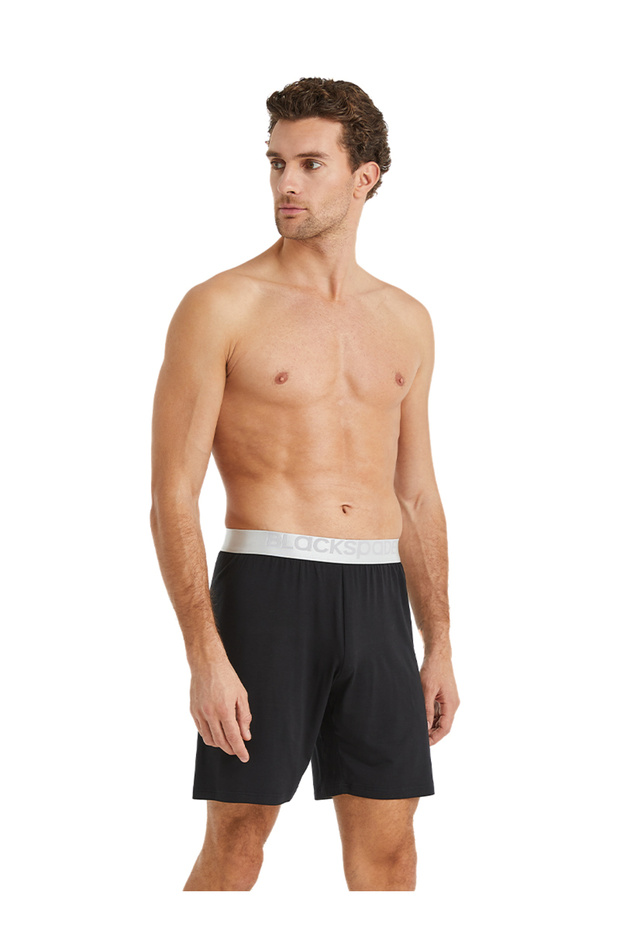 9314 Erkek Silver Modal Şort Siyah - 3