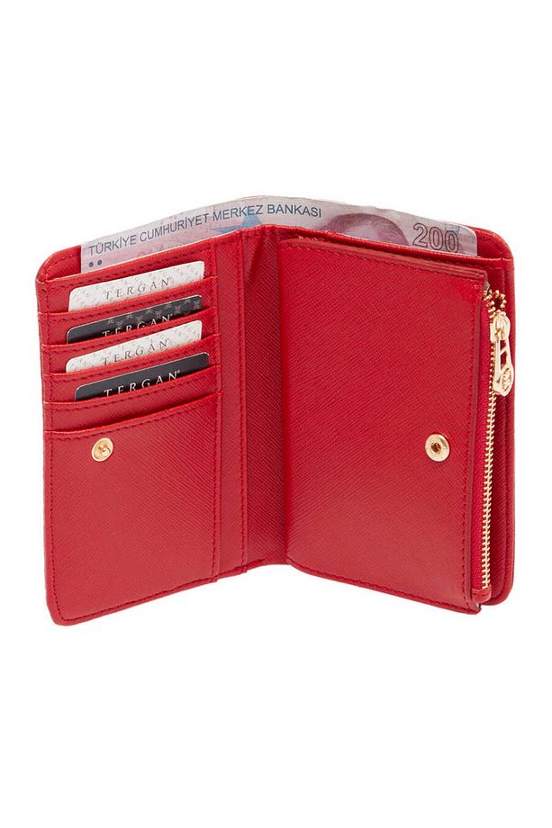 Kırmızı Print Kadın Cüzdan - S1CB00055815-S4R - 3