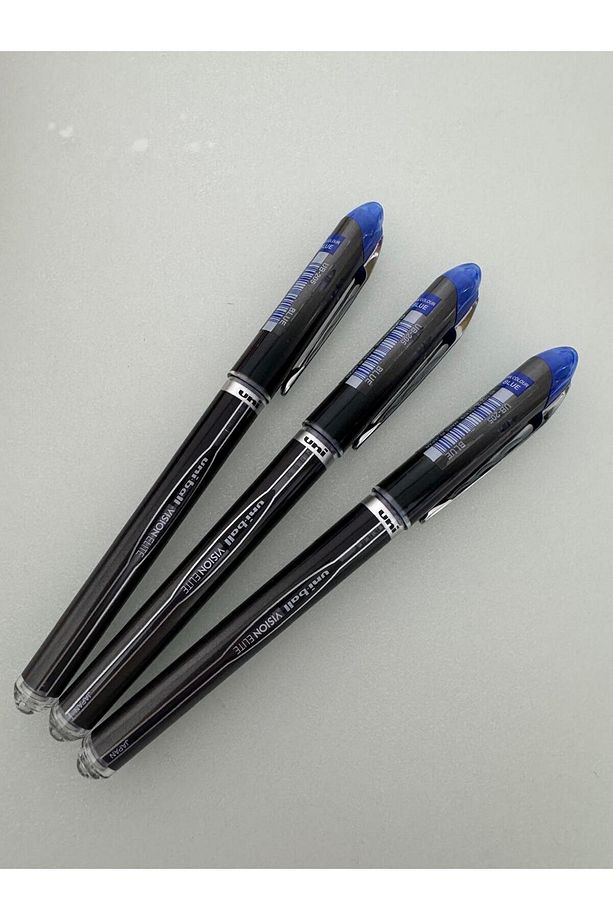 Uni-Ball Roller Kalem Vision Elite Bilye Uç 0.5 MM MAVİ (3 ADET) - 1