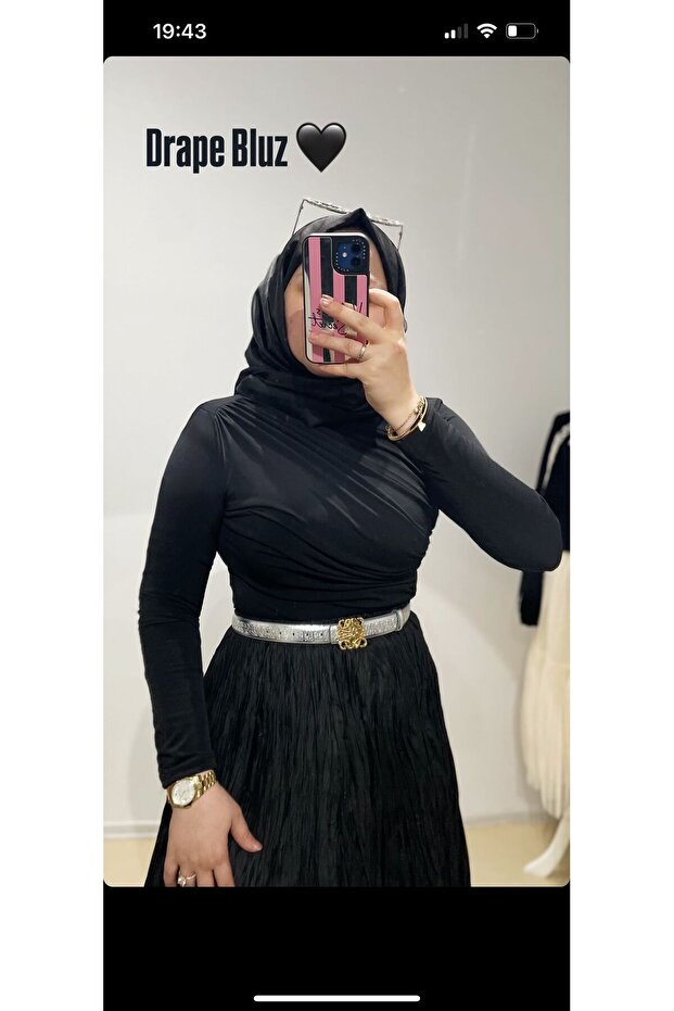 Sandy Drape Bluz - 1