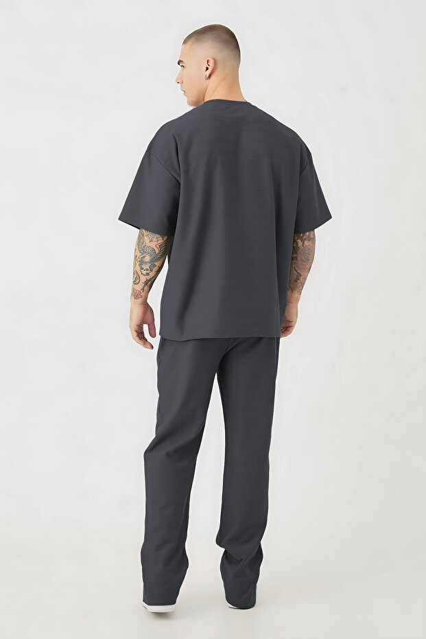 بدلة رجالية من القطن الممشط الأساسي - 2