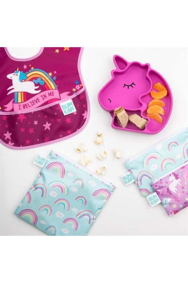 حقيبة وجبات خفيفة كبيرة - قوس قزح - 5