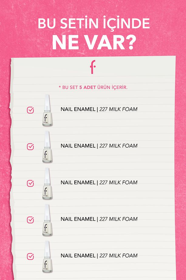 Milk Foam 5'li Oje Seti - 2