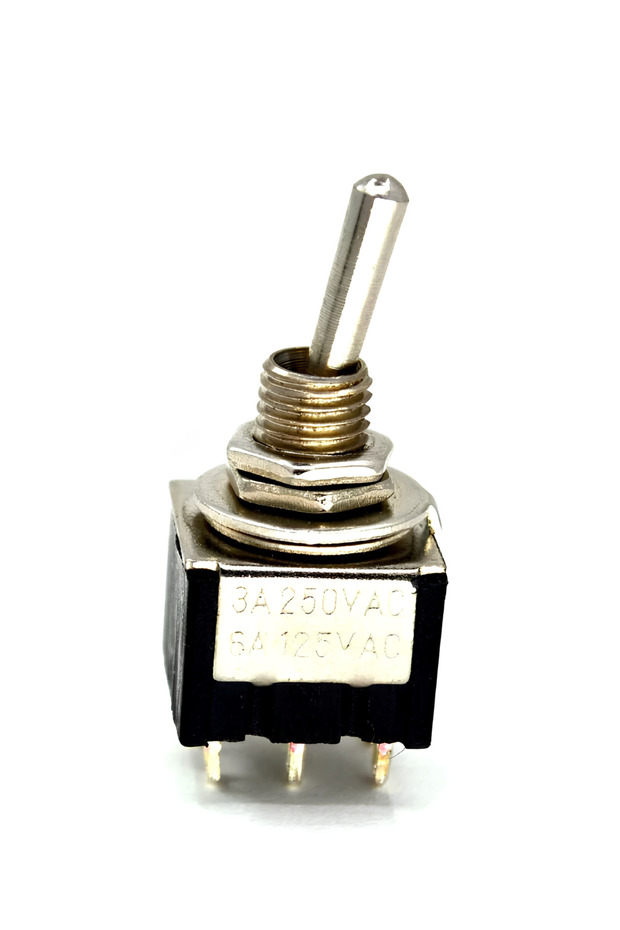 Mini Toggle Switch 1-0 Metal Anahtar 6 Pin 12V-220V Toggle Switch - 1