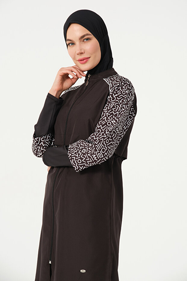 ملابس سباحة إسلامية مغلقة بالكامل سريعة الجفاف - 6