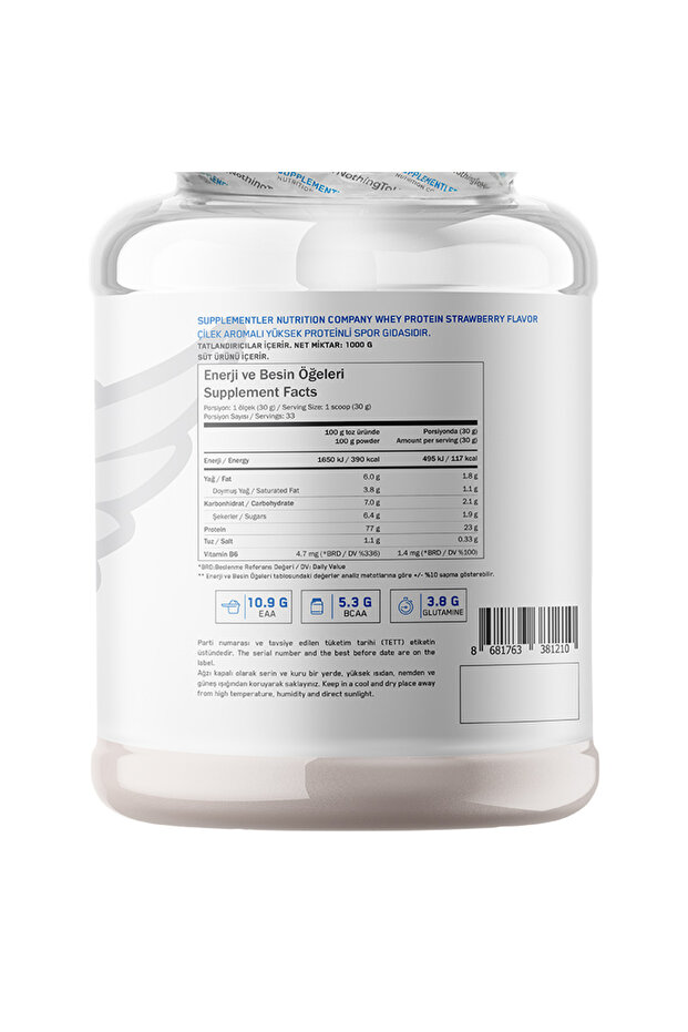 Whey Protein 1000 gr - Çilek - 3